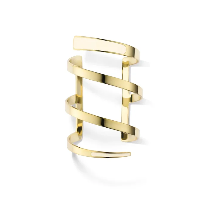 Tara Cuff Bracelet – Sand White