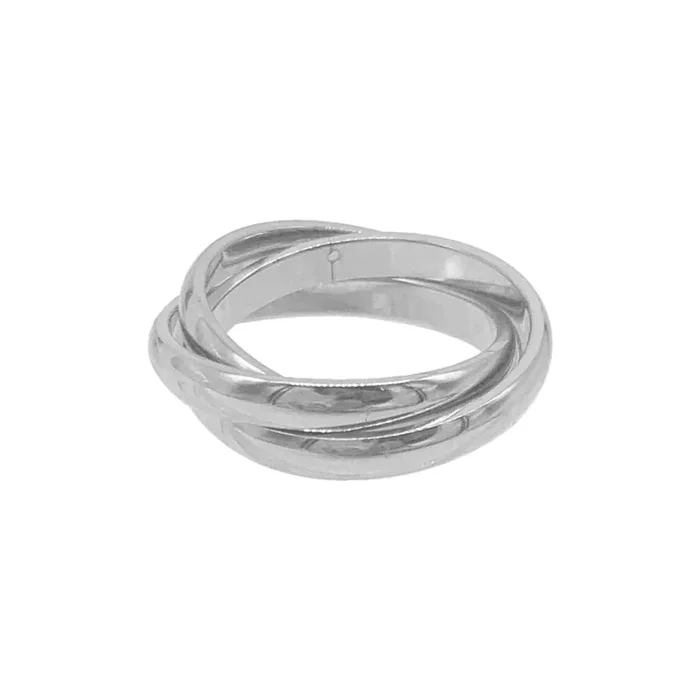 Tarnish Resistant Interlocking Rings