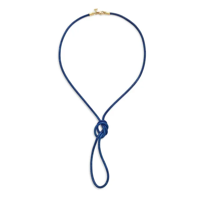 Temple St. Clair Blue Leather Cord