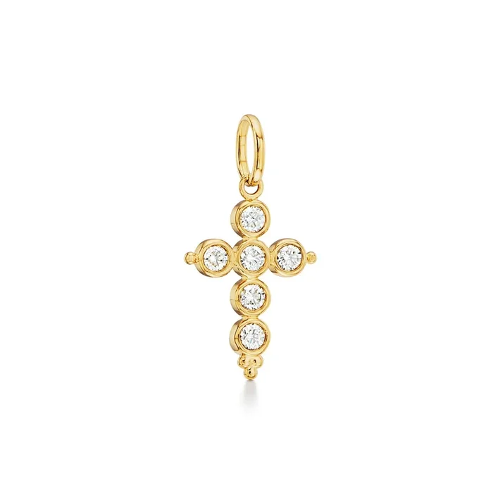 Temple St. Clair Diamond Classic Cross Pendant