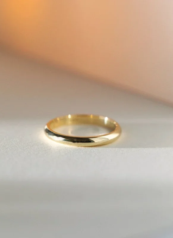 The gent classic 3mm ring 14k goud
