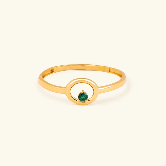 The Halo Emerald Ring