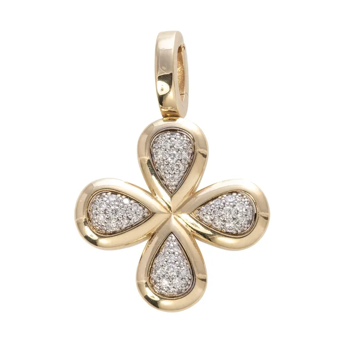 The Mary Pavé Diamond Quad Pendant