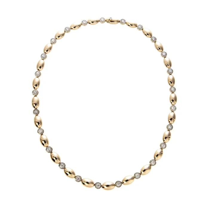 The Mary Pavé Diamond Station Line Necklace