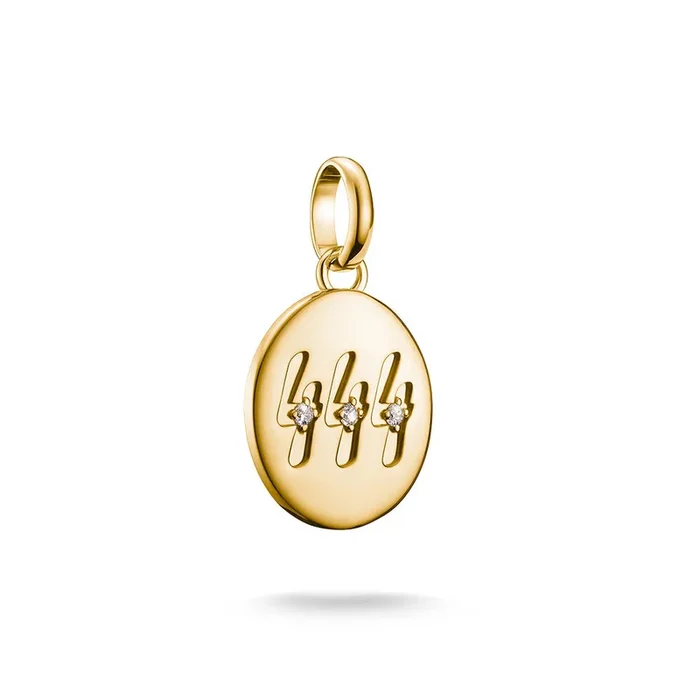 Thomas Sabo CC Connect Yellow Gold-Plated CZ ‘444’ Angel Number