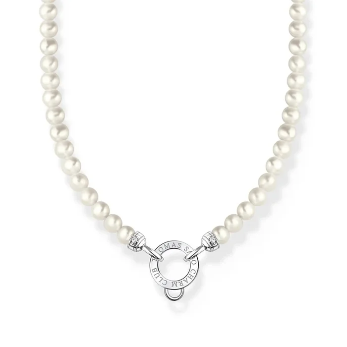 Thomas Sabo Charm Club Sterling Silver Pearl Charm 40-45cm Chain