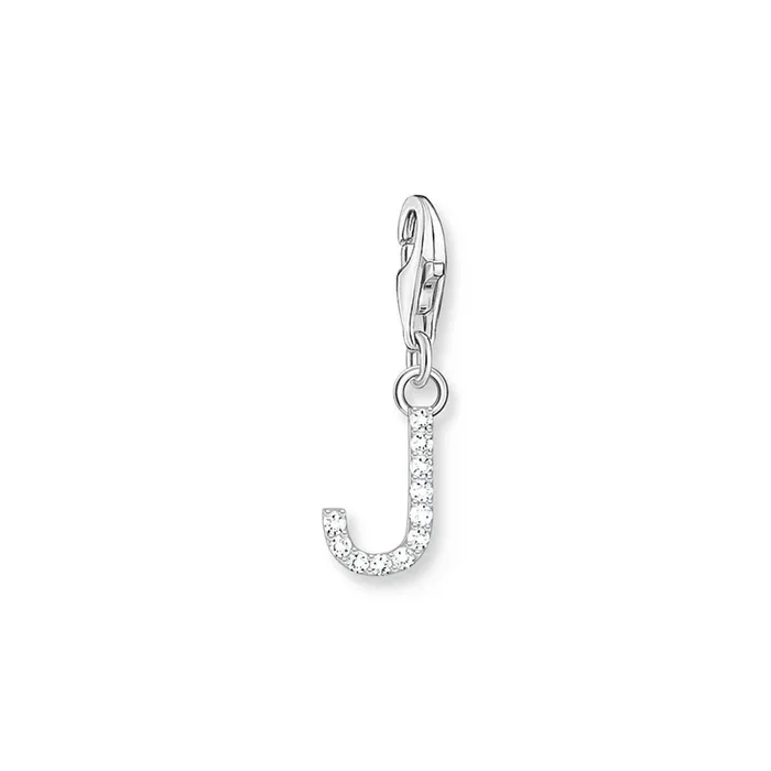 Thomas Sabo Sterling Silver Charmista CZ Letter “J” Charm