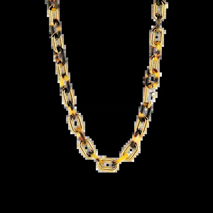 Ti Sento Leopard Print Links Necklace