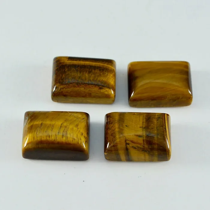 Tiger Eye 1PC Large 10×12 MM Emerald Cabochon Brown Fine semi Precious Gems