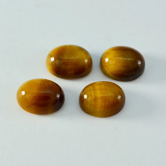 Tiger Eye 1PC Large 10×12 MM Oval Cabochon Brown Pure semi Precious Loose Gemstones