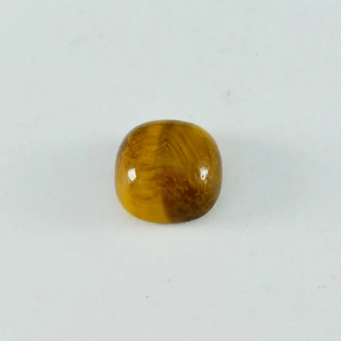 Tiger Eye 1PC Small 8×8 MM Cushion Cabochon Brown Lustrous semi Precious Semi Precious Gemstone