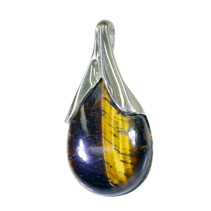 Tiger Eye Mid-weight American 92.5 Silver Solitaire Hannah Fairytale Brown Pendant Jewellery