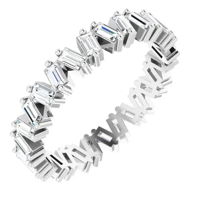 Tilt Diamond Eternity Band