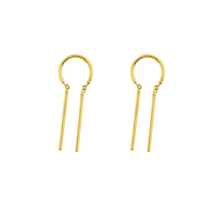 Tiny Dancer Threaders in Gold – 1″