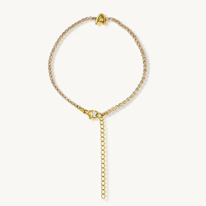 Tiny Initial A Motif Bracelet
