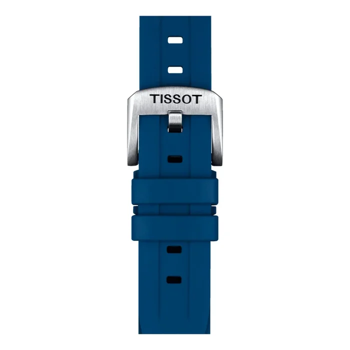 Tissot blue rubber pin bracelet 20 mm T852.044.837 – Lepage