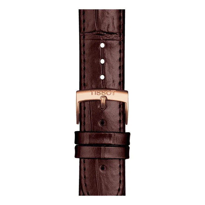 Tissot brown cowhide leather strap pvd 20 mm T852.043.014 – Lepage