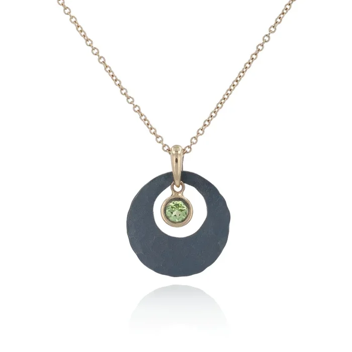 Toby Pomeroy Two-Tone Peridot Lunar Glow Pendant