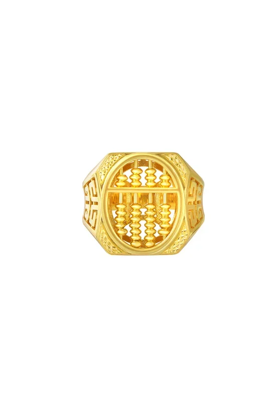 TOMEI Abacus Ring, Yellow Gold 916