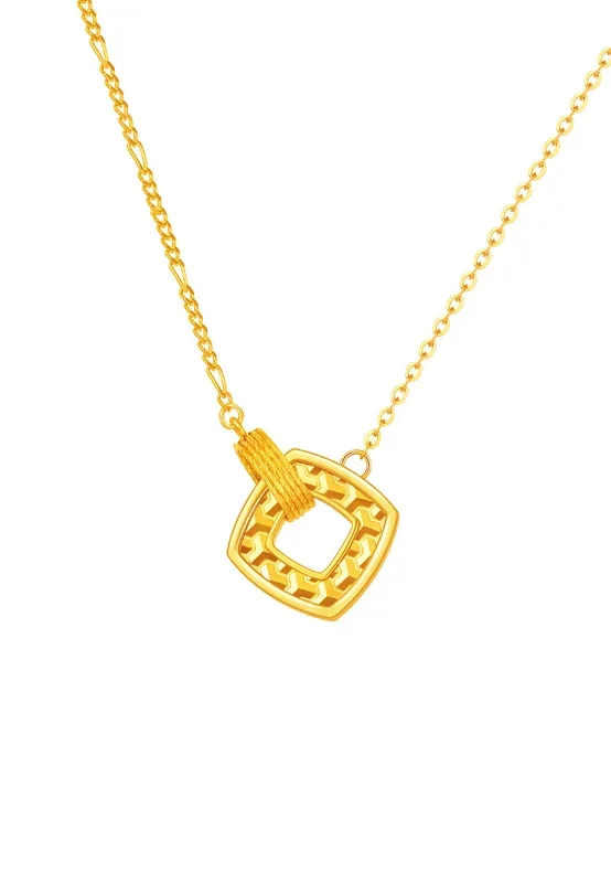 TOMEI Chasing Light Necklace, Yellow Gold 999 (5G)