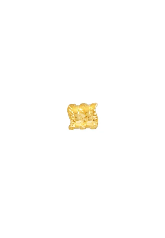 TOMEI Chomel Collection Mini Tube Charm, Yellow Gold 916