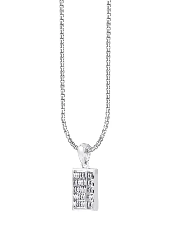 TOMEI Classic Abacus Pendant | White Gold 585 (14K)