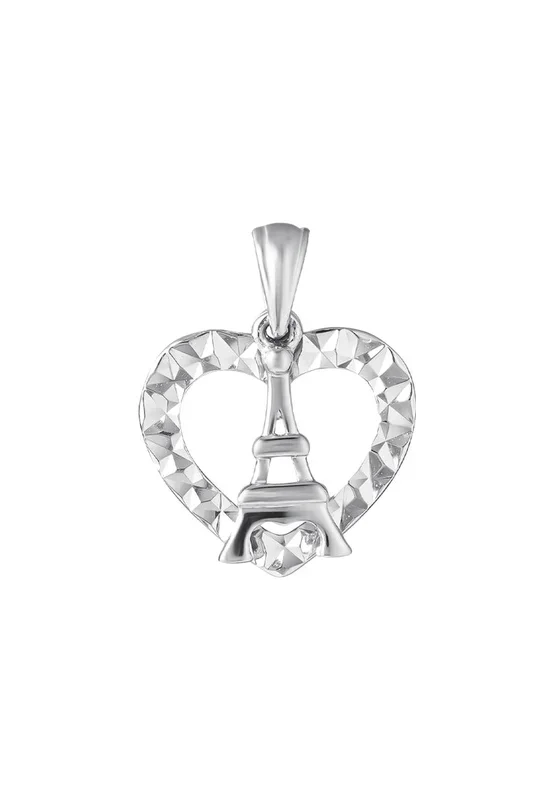 TOMEI Enchanted Love Pendant, White Gold 585