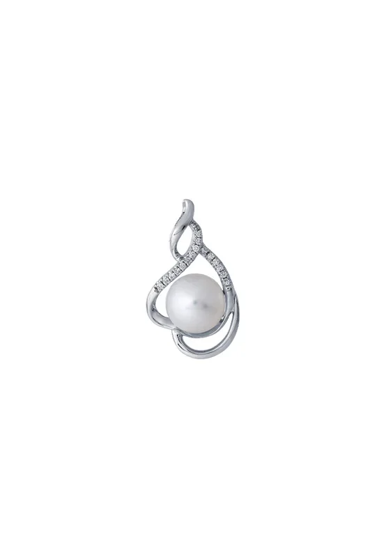 TOMEI Espoir Pearl Pendant, White Gold 375