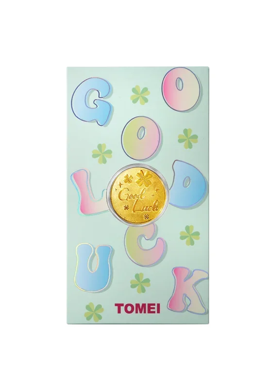 TOMEI Good Luck Gold Wafer 0.2G, Yellow Gold 9999