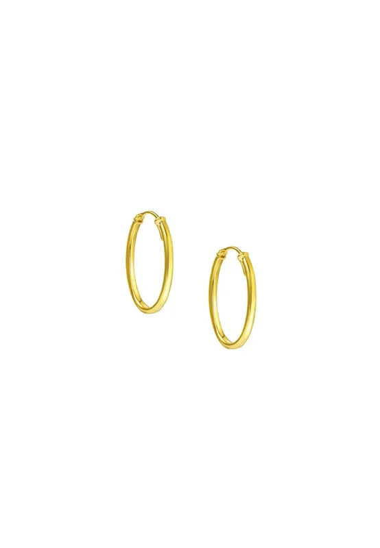 TOMEI Loop Earrings, Yellow Gold 916
