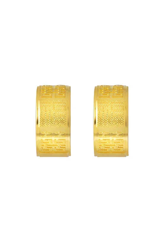 TOMEI x Xifu Earrings, Yellow Gold 999