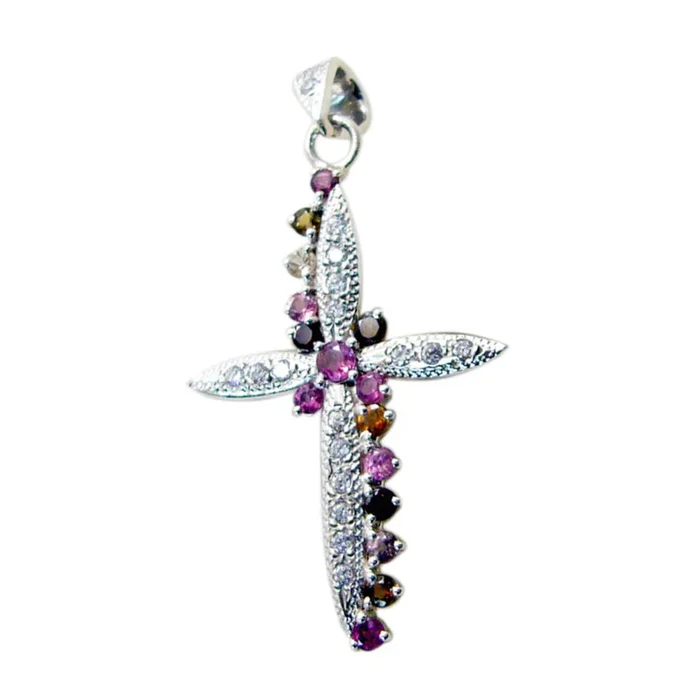 Tourmaline Essential African Silver multiple Mia Fairytale multicolor Pendant Jewelry