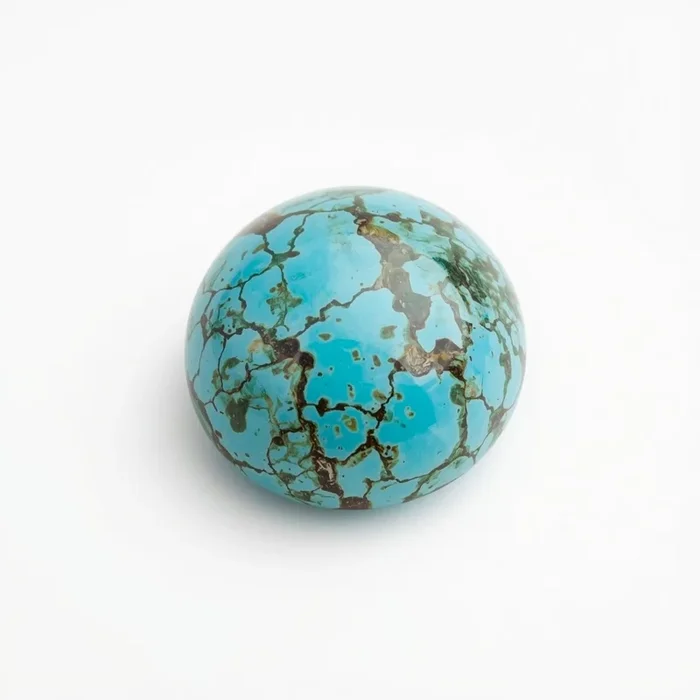 Turquoise 10PC Tiny 5×5 MM Round Cabochon Blue Lustrous semi Precious Semi Precious Gemstone