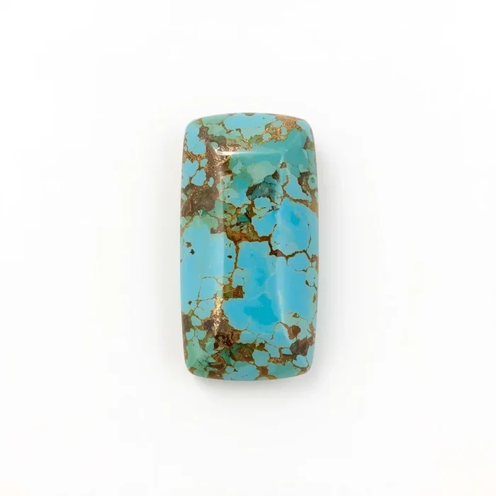 Turquoise 1PC Medium 7×14 MM Baguette Cabochon Blue Polished semi Precious Precious Gemstone
