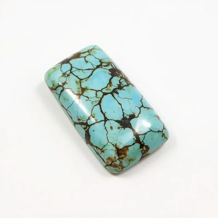 Turquoise 1PC Small 6×12 MM Baguette Cabochon Blue Sparkling semi Precious Semi Precious Gemstone