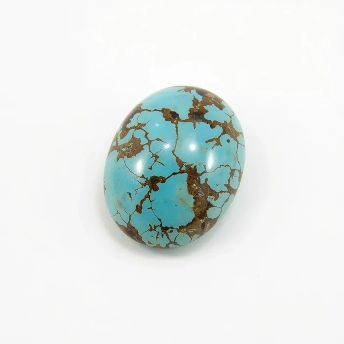 Turquoise 1PC Small 6×8 MM Oval Cabochon Blue Polished semi Precious Loose Gems