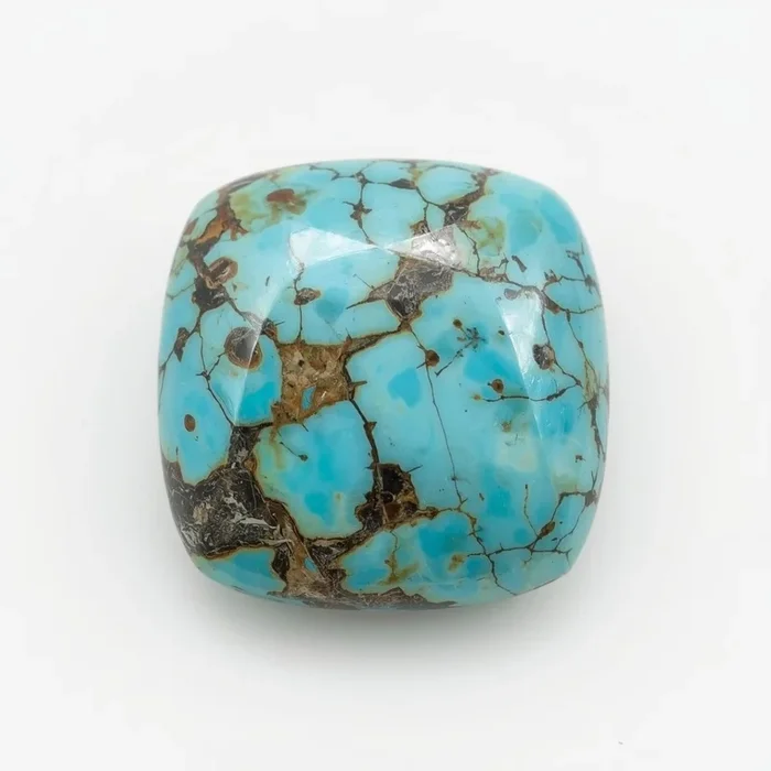 Turquoise 1PC Small 8×8 MM Cushion Cabochon Blue Brilliant semi Precious Loose Gems