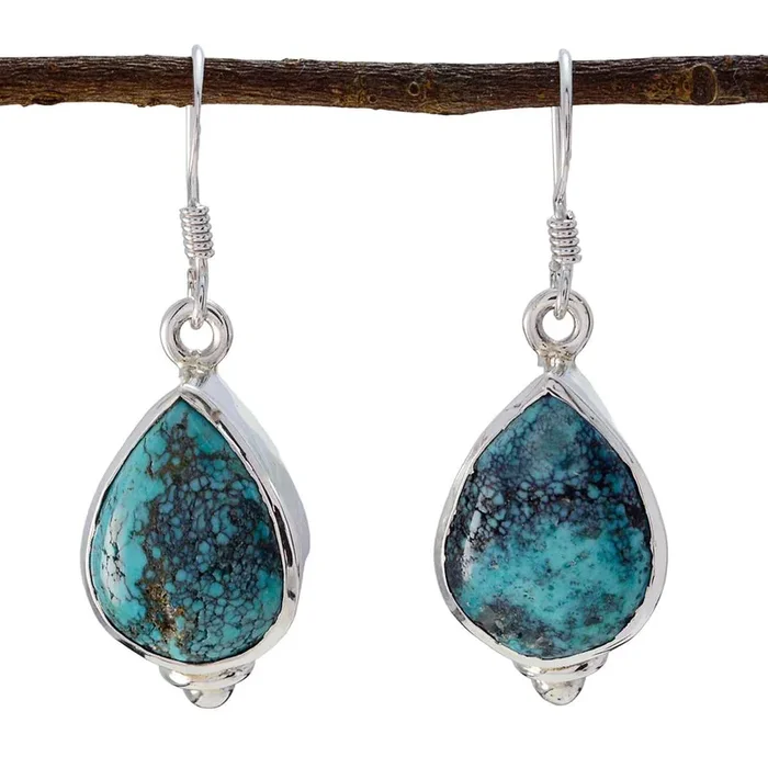 Turquoise German Camilla multiple Dangle Blue 92.5 Silver Earring