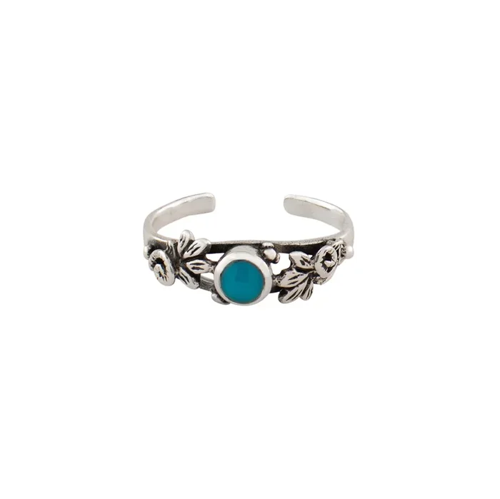 Turquoise Vines Toe Ring – FINAL SALE