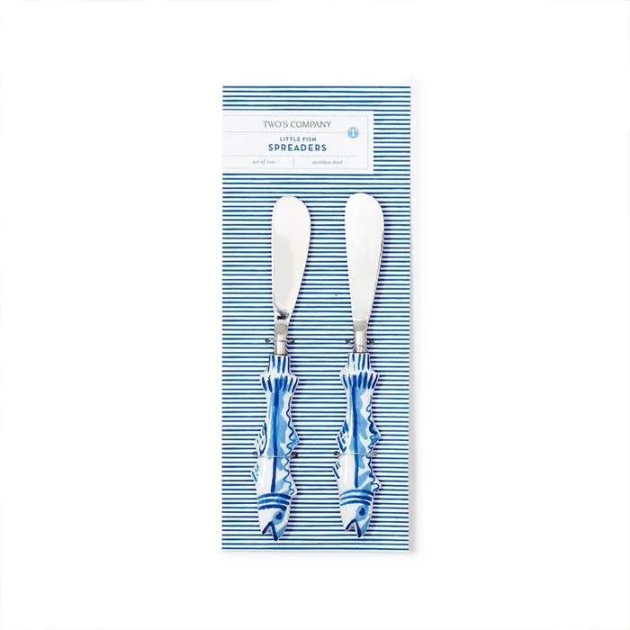 Two’s Company Fish Handle Spreaders on Gift Card Set of 2