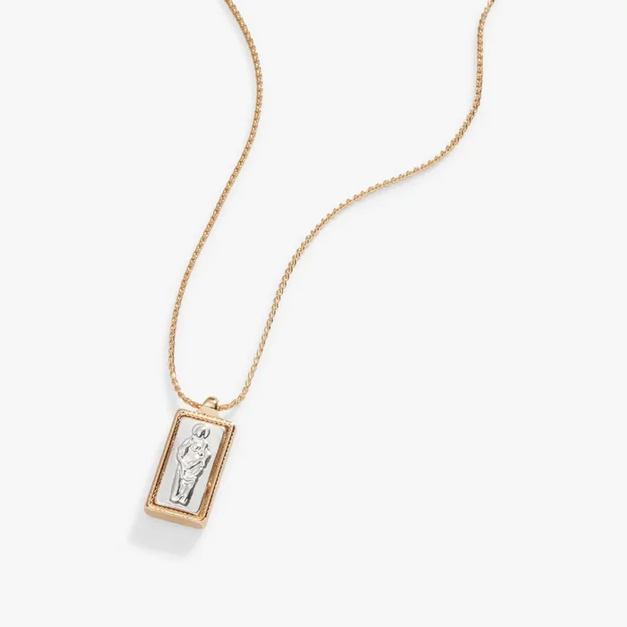 Two-Tone Jesus Necklace