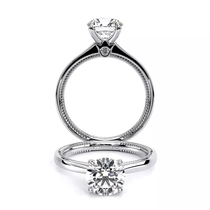 Verragio Renaissance Round Diamond Solitaire Engagement Ring