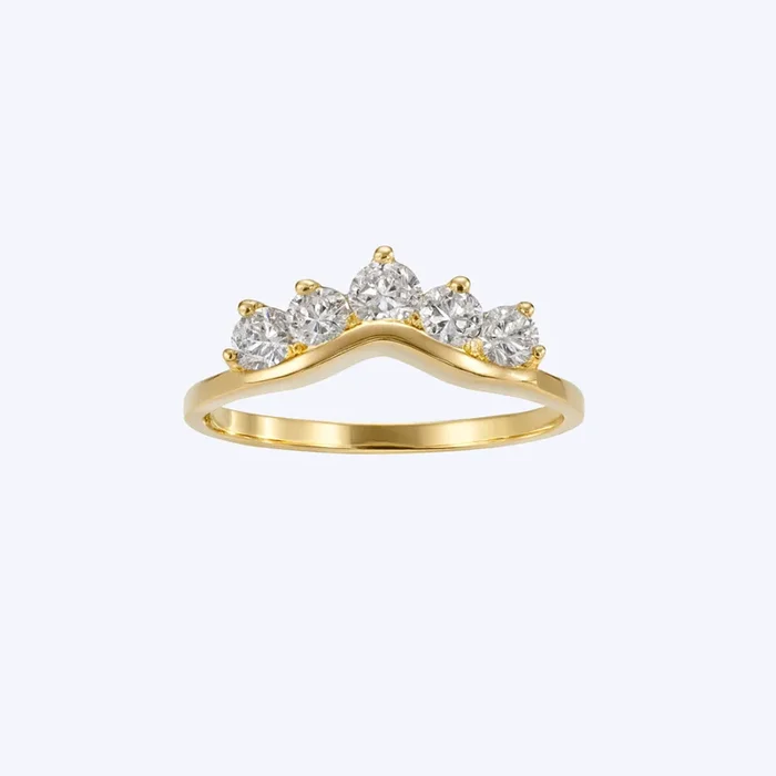 Vintage Diamond Curve Ring