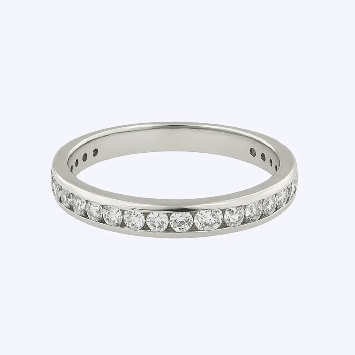 Vintage Semi-Eternity Channel Set Diamond Ring