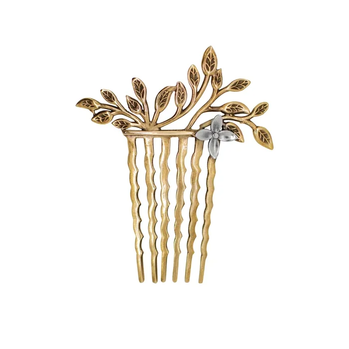 Vintage Vibe Hair Comb in Bronze – Narrow