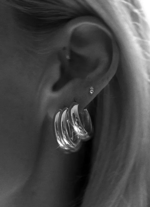 Vivi ovale oorbellen 14k goud