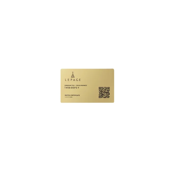 Watch Certificate x Lepage Gold – Certify your collector’s watch
