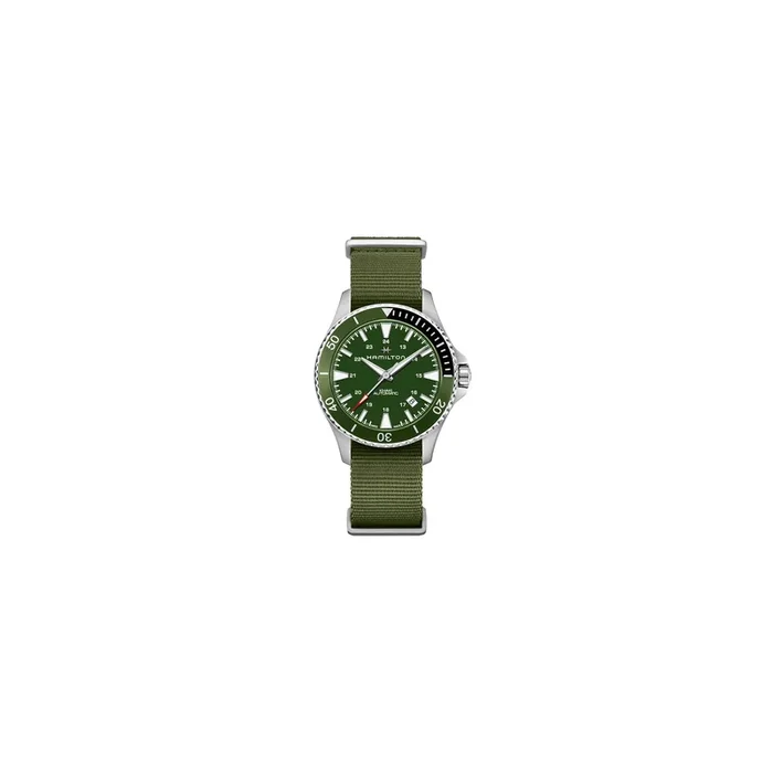 Watch Hamilton Khaki Navy Scuba auto wristband NATO 40mm, hamilton scuba
