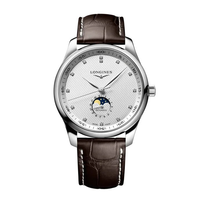 Watch Longines Master Collection auto moon phase brown bracelet 42mm