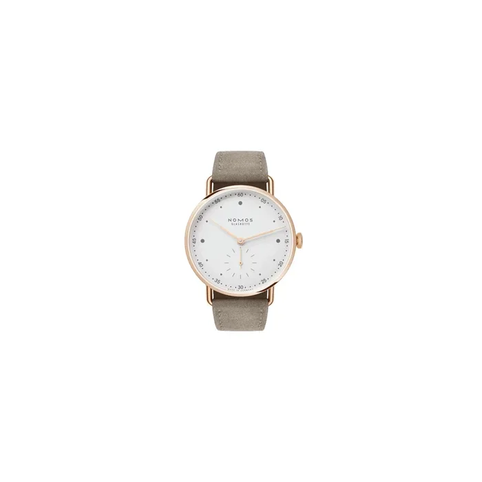 Watch Nomos Metro 33 mechanical pink gold beige leather 33 mm 1170 – Lepage
